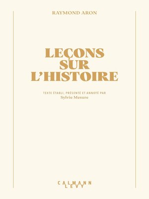 cover image of Leçons sur l'Histoire